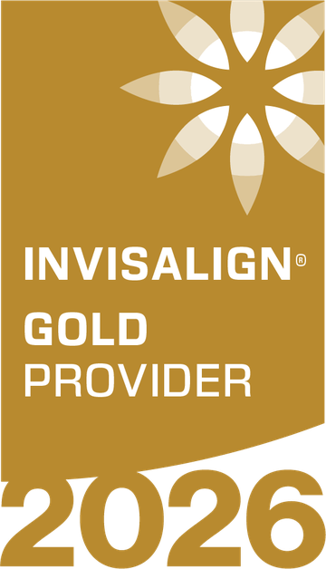 Sello oficial Invisalign Gold Provider 2026